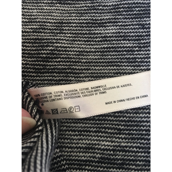 Anthropologie Lilka Size Medium Space Dye Esme Dress Navy Blue White Lace Detail - Picture 12 of 12